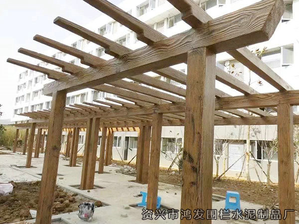 仿木廊架
